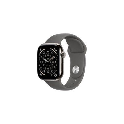 Okosóra APPLE Watch S10 Cellular 42mm Natural titanium Case with Stone Grey Sport Band - M/L
