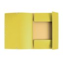 Gumis mappa karton  prespán A/4 Exacompta citromsárga