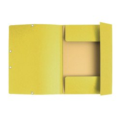 Gumis mappa karton  prespán A/4 Exacompta citromsárga Gumis mappa Exacompta