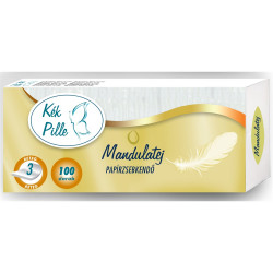 Papírzsebkendő 3 rétegű 100 db/csomag Kék Pille mandulatej Papírzsebkendők Egyéb