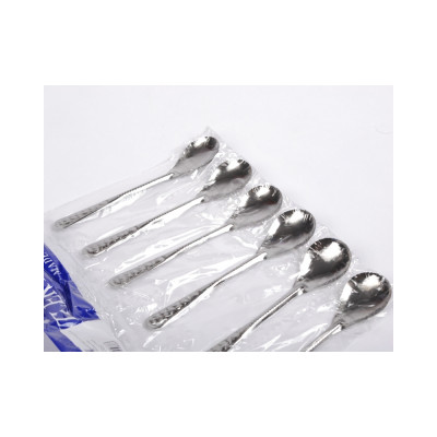 Kanál teás-kávés fém 6 db/csomag
