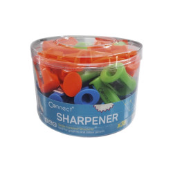 Hegyező 1 lyukú műanyag Connect különféle színek Hegyező Connect