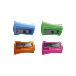 Hegyező 1 lyukú műanyag Connect különféle színek Hegyező Connect