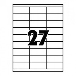 Etikett címke, 70x32mm, 100 lap, 27 címke/lap Etikett - címke Egyéb