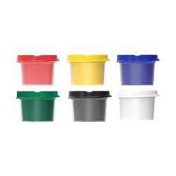 Ujjfesték készlet, 6 x 25 ml, Keyroad, vegyes színek Ujjfesték Keyroad