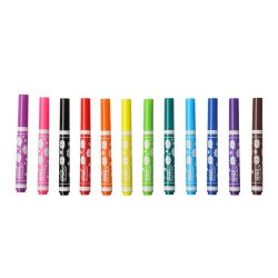 Rostirón, filctoll készlet, 5 mm, 12 db/bliszter, Keyroad Jumbo, vegyes színek Filctoll Keyroad