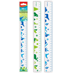 Vonalzó 30 cm, állat mintás Keyroad Vonalzó, szögmérő Keyroad
