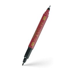 Ecsettol kétvégű, Zebra WFT5, fekete Permanent marker Zebra