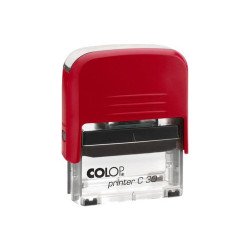Bélyegző C30 Colop piros átlátszó ház/fekete párna Bélyegző és kelléke Colop