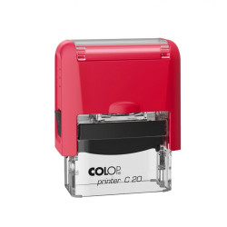 Bélyegző C20 Colop piros átlátszó ház/fekete párna Bélyegző és kelléke Colop