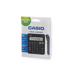 Számológép asztali 12 digit nagy, döntött kijelző Casio MJ 120 D PLUS fekete Számológép Casio