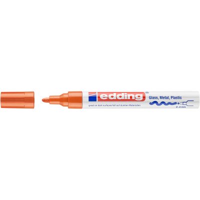 Lakkmarker 2-4mm, kerek Edding 750 narancs