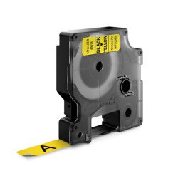 Feliratozógép szalag Dymo D1 S0720580/45018 12mmx7m ORIGINAL fekete/sárga Nyomtató és feliratozó gép, kellékek Dymo
