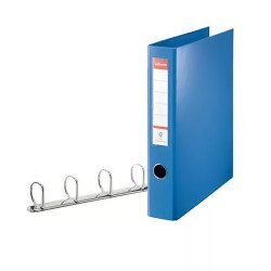Gyűrűskönyv A4, Maxi 6cm, 4 gyűrű, D alakú, PP Esselte Jumbo Vivida kék Gyűrűskönyv Esselte