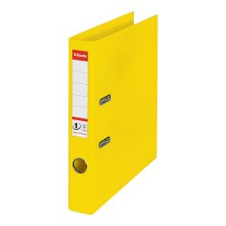 Iratrendező A4, 5cm, PP élvédő sínnel, Esselte Standard Vivida sárga Iratrendező Esselte