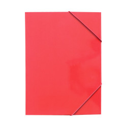 Gumis mappa A4, 300g. karton sarok gumírozással Bluering®, piros Gumis mappa Bluering