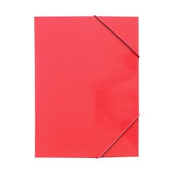 Gumis mappa A4, 300g. karton sarok gumírozással Bluering®, piros Gumis mappa Bluering