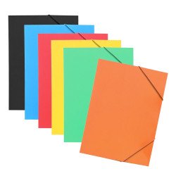 Gumis mappa A4, 300g. karton sarok gumírozással Bluering®, piros Gumis mappa Bluering