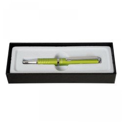 Golyóstoll metál teazöld test, Zebra SLF1, írásszín kék Golyóstoll Zebra