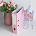 Iratrendező A4, 7,5cm,lapraszerelt, Bluering® Smart rózsaszín