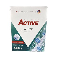 Mosópor 400 g (6 mosás) zsákos fehér ruhákhoz Active White Mosóporok Egyéb
