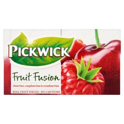Gyümölcstea 20x2 g PickwickVariációk PIROS meggy, vörösáfonya, alma, eper és málna Teák Pickwick