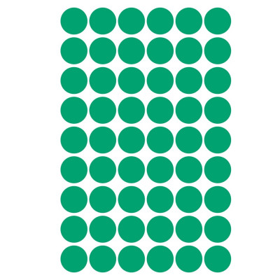Etikett címke, o12mm, jelölésre, 54 címke/ív, 5 ív/doboz, Avery zöld