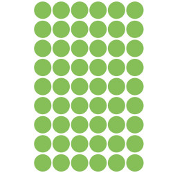 Etikett címke, o12mm, jelölésre, világos 54 címke/ív, 5 ív/doboz, Avery zöld Etikett - címke Avery