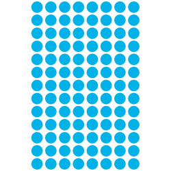 Etikett címke, o8mm, jelölésre, 104 címke/ív, 4 ív/doboz, Avery kék