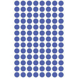 Etikett címke, O8mm, visszaszedhető, 104 címke/ív, 4 ív/doboz, Avery indigó kék