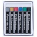 Kréta olajpasztell készlet, PHN-M6 Pentel, 6 klf., metál szín