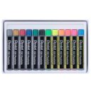 Kréta olajpasztell készlet, PHN-MF12 Pentel, 12 klf., fluoreszkáló metál szín