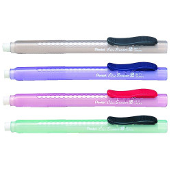 Radírceruza tolóbetétes ZE11T-A Pentel, fekete test Radír Pentel