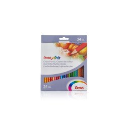 Színes ceruza készlet, hatszögletű Pentel 24 klf. szín Színesceruza Pentel