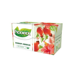 Fekete tea 20x2 g Pickwick csipkebogyó hibiszkusszal Teák Pickwick