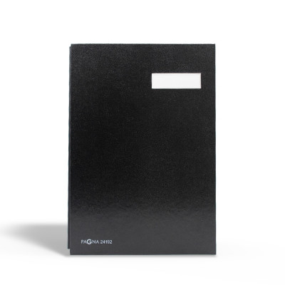 Aláírókönyv, 20lap, A4 Pagna 24192 műanyag borító fekete