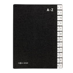 Előrendező karton A-Z nyitott Pagna fekete Aláírókönyv, előrendező Pagna