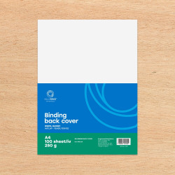 Hátlap, A4, 250 g. fényes 100 db/csomag, Bluering® fehér Kötészeti kellék Bluering