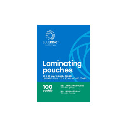 Lamináló fólia 65x95mm, 100 micron 100 db/doboz, Bluering® Kötészeti kellék Bluering