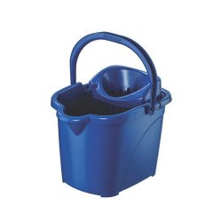 Felmosó vödör gurulós műanyag kicsavaró kosárral 15 literes UP604-005 kék Vödrök, lapátok Planet