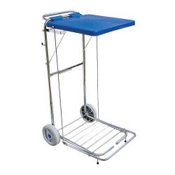 Hulladékgyűjtő kocsi fedeles pedállal 120 literes Papírkosár, szemetes Fix-Net