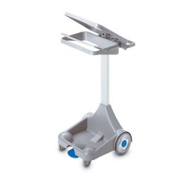 Hulladékgyűjtő kocsi fedeles pedállal 120 literes Papírkosár, szemetes Fix-Net