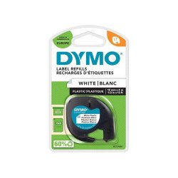 Feliratozógép szalag Dymo Letratag S0721660/59422 12mmx4m ORIGINAL fehér Nyomtató és feliratozó gép, kellékek Dymo