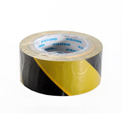 Ragasztószalag, padlójelölő, 50mmx33m fekete/sárga