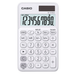 Zsebszámológép 10 digit Casio SL 310 fehér Számológép Casio