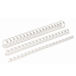 Spirál műanyag, 10mm, 41-55lap, 100 db/doboz, Fellowes® fehér Kötészeti kellék Fellowes