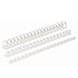 Spirál műanyag, 10mm, 41-55lap, 100 db/doboz, Fellowes® fehér Kötészeti kellék Fellowes