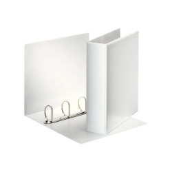 Gyűrűskönyv panorámás A4, 7,5cm, 4 gyűrű, D alakú, PP Esselte fehér Gyűrűskönyv Esselte