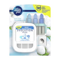 Légfrissítő elektromos kezdőcsomag 20 ml Ambi Pur 3 Volution Cotton Flower Légfrissítő Ambi Pur