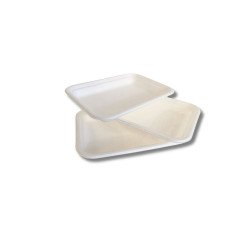 Papírtálca 185 x 135 x 23 mm komposztálható cukornád 125 db/csomag Street food - party kellékek Egyéb